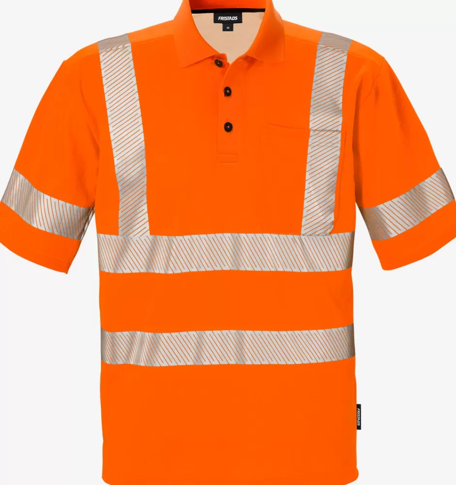 Sale Fristads High Vis Poloshirt Kl.2 7406 GPHV Hi-Vis orange - 230