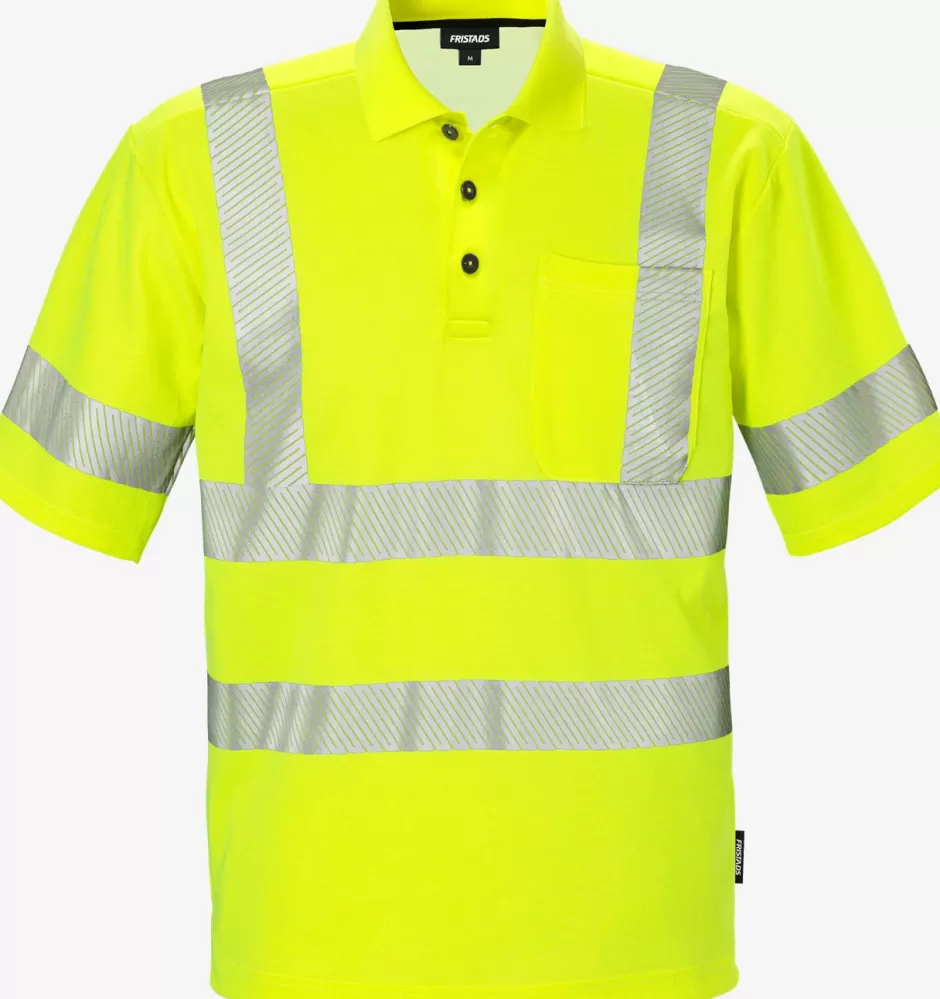 Online Fristads High Vis Poloshirt Kl.2 7406 GPHV Hi-Vis gul - 130