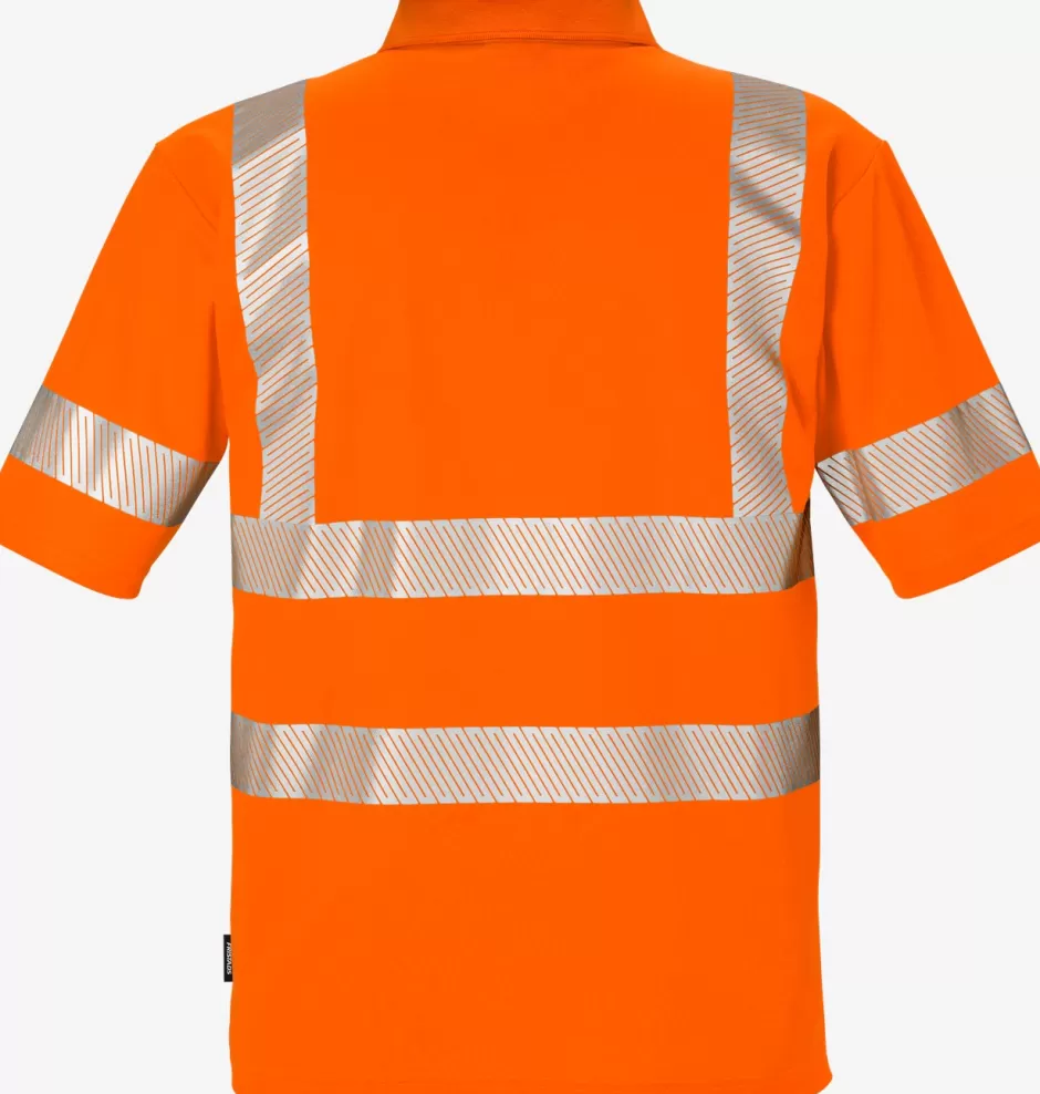 Sale Fristads High Vis Poloshirt Kl.2 7406 GPHV Hi-Vis orange - 230