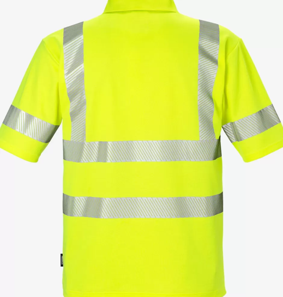 Online Fristads High Vis Poloshirt Kl.2 7406 GPHV Hi-Vis gul - 130