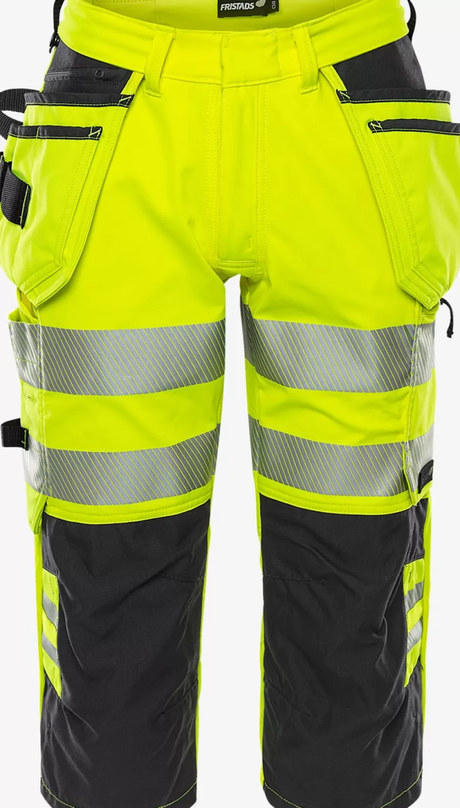 Best Fristads High Vis Stretch Knickers Klasse 2 2666 GSTP Hi-Vis Gul/Sort - 196