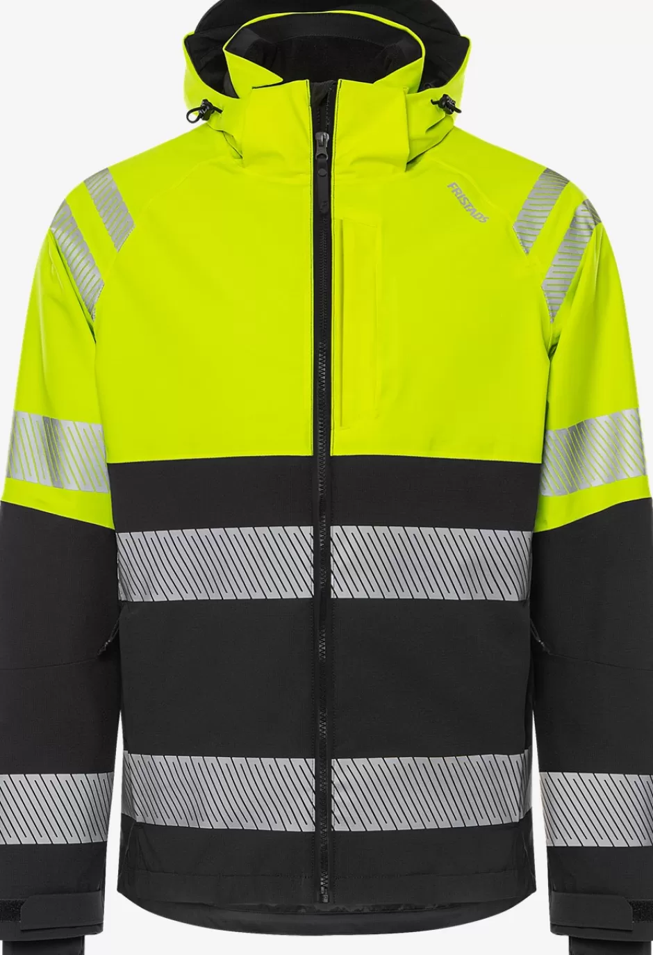 Flash Sale Fristads High Vis Stretch Skaljakke Klasse 1 4690 GLS Hi-Vis Gul/Sort - 196