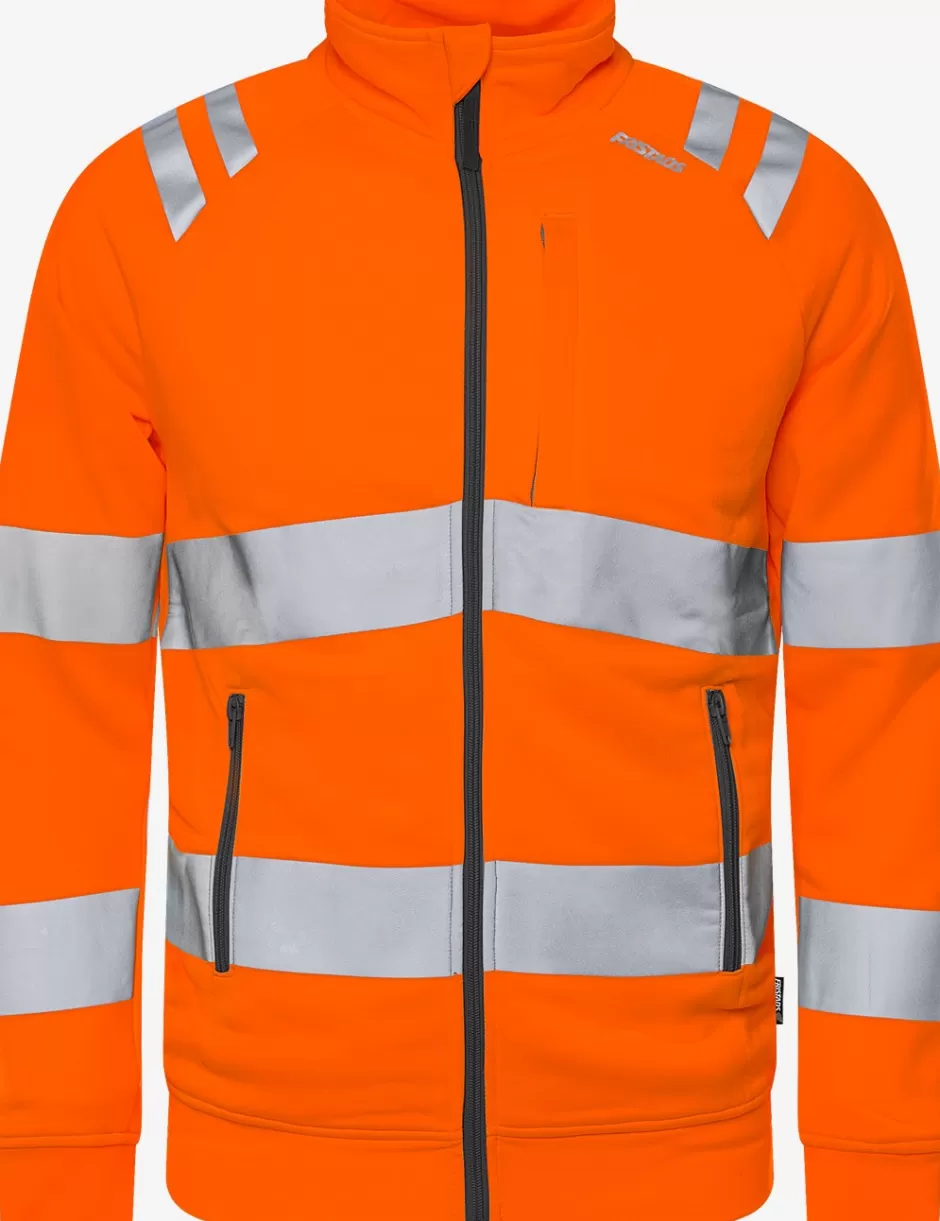 Best Sale Fristads High Vis Sweatjakke Klasse 3 7863 GPSW Hi-Vis orange - 230