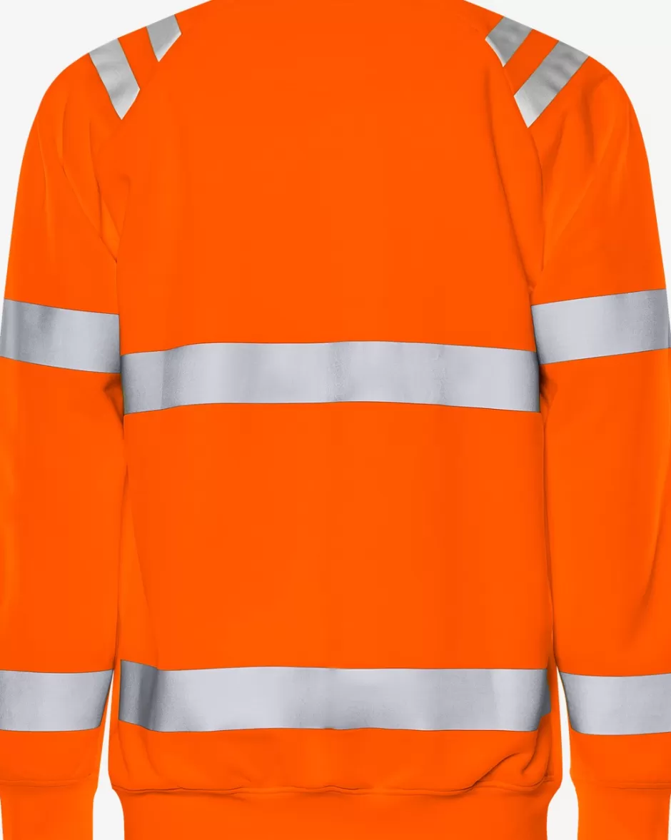 Shop Fristads High Vis Sweatshirt Klasse 3 7862 GPSW Hi-Vis orange - 230