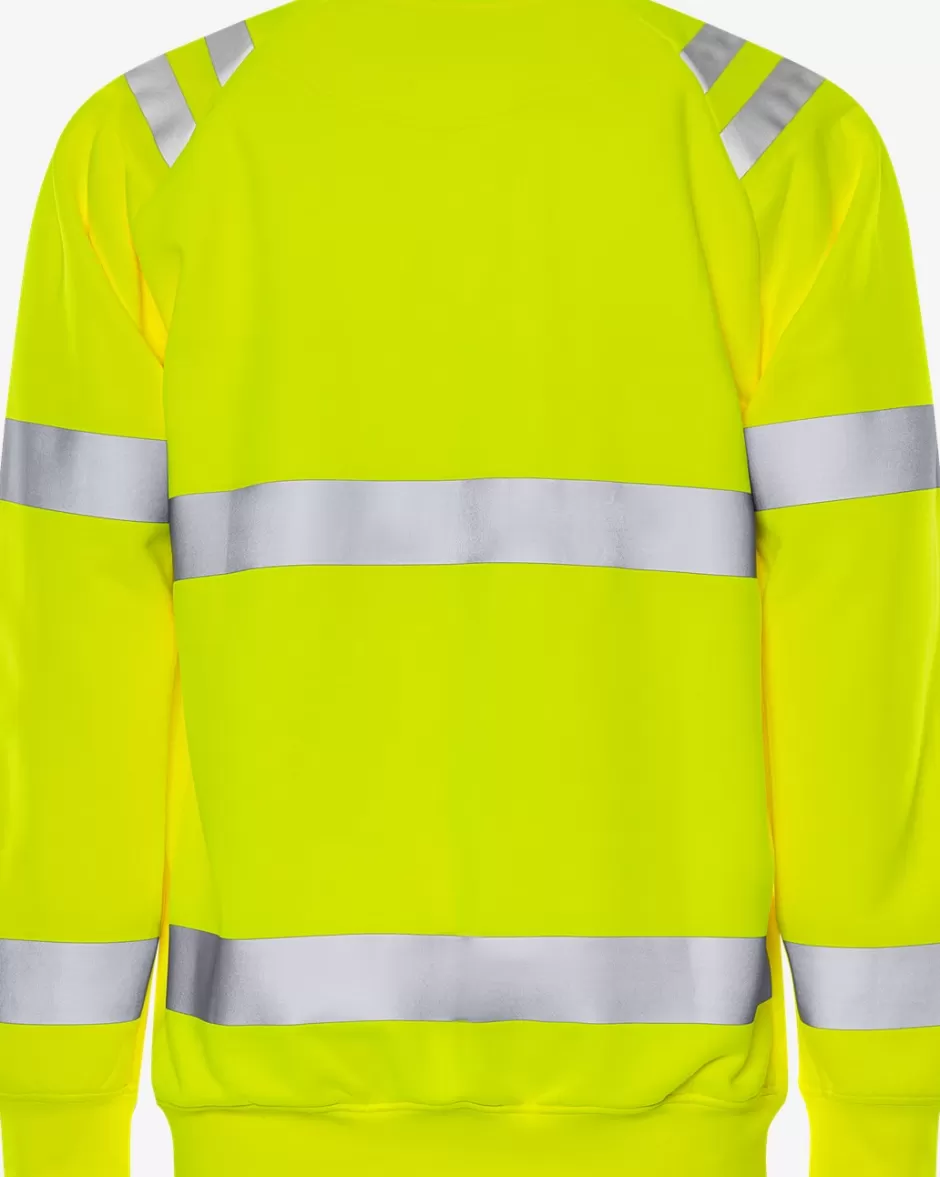 New Fristads High Vis Sweatshirt Klasse 3 7862 GPSW Hi-Vis gul - 130