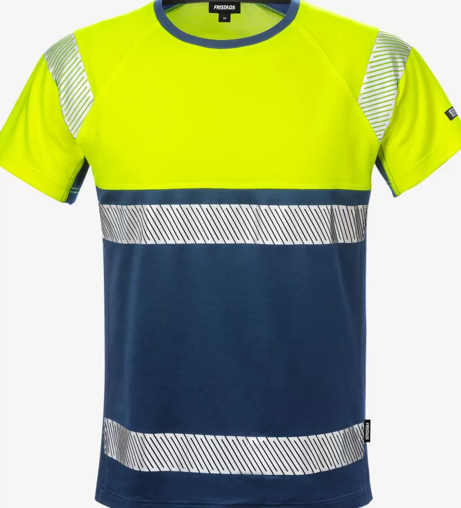 Online Fristads High Vis T-shirt Kl.1 7518 THV Hi-Vis gul/Marine - 171