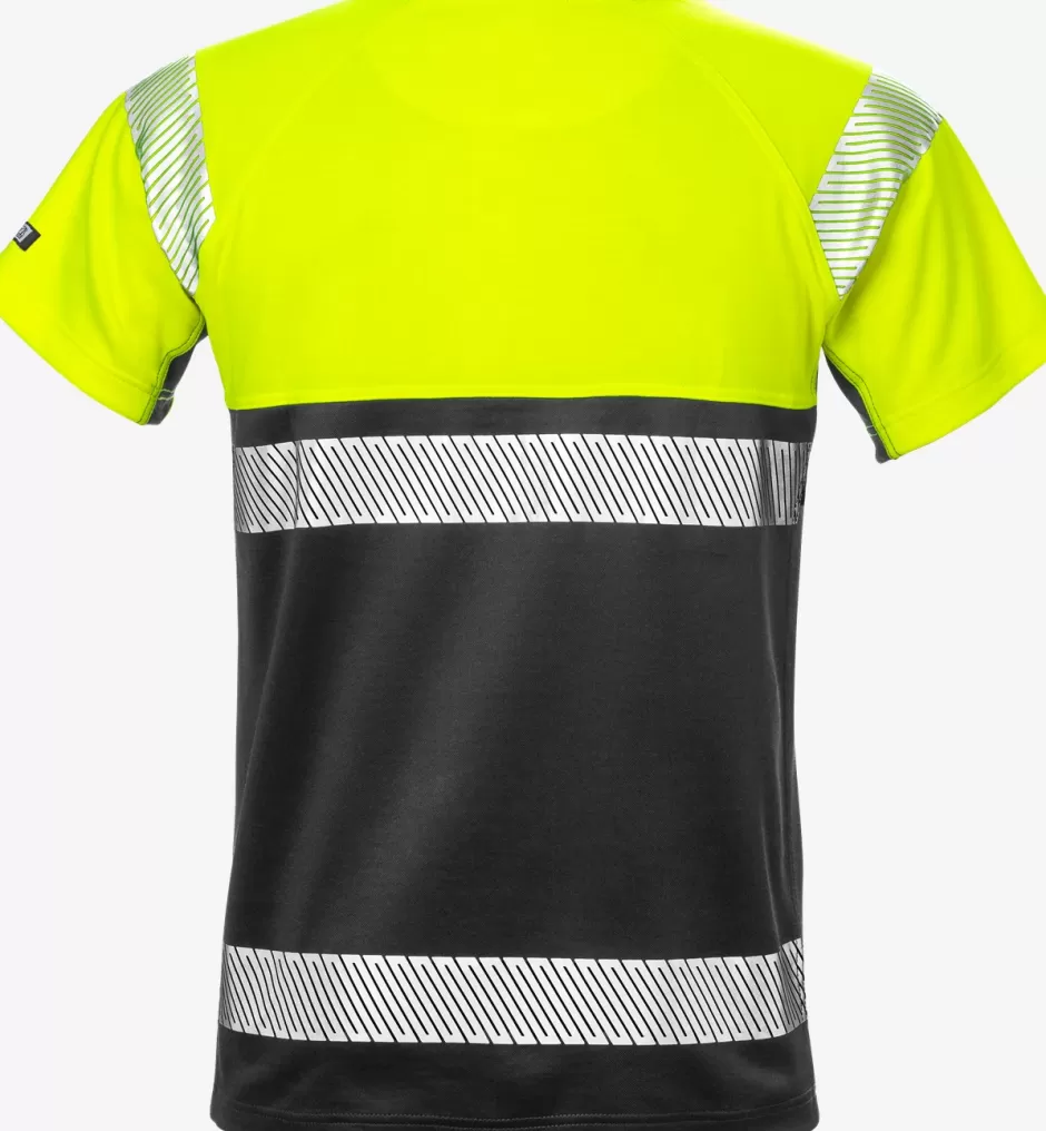 Best Sale Fristads High Vis T-shirt Kl.1 7518 THV Hi-Vis Gul/Sort - 196