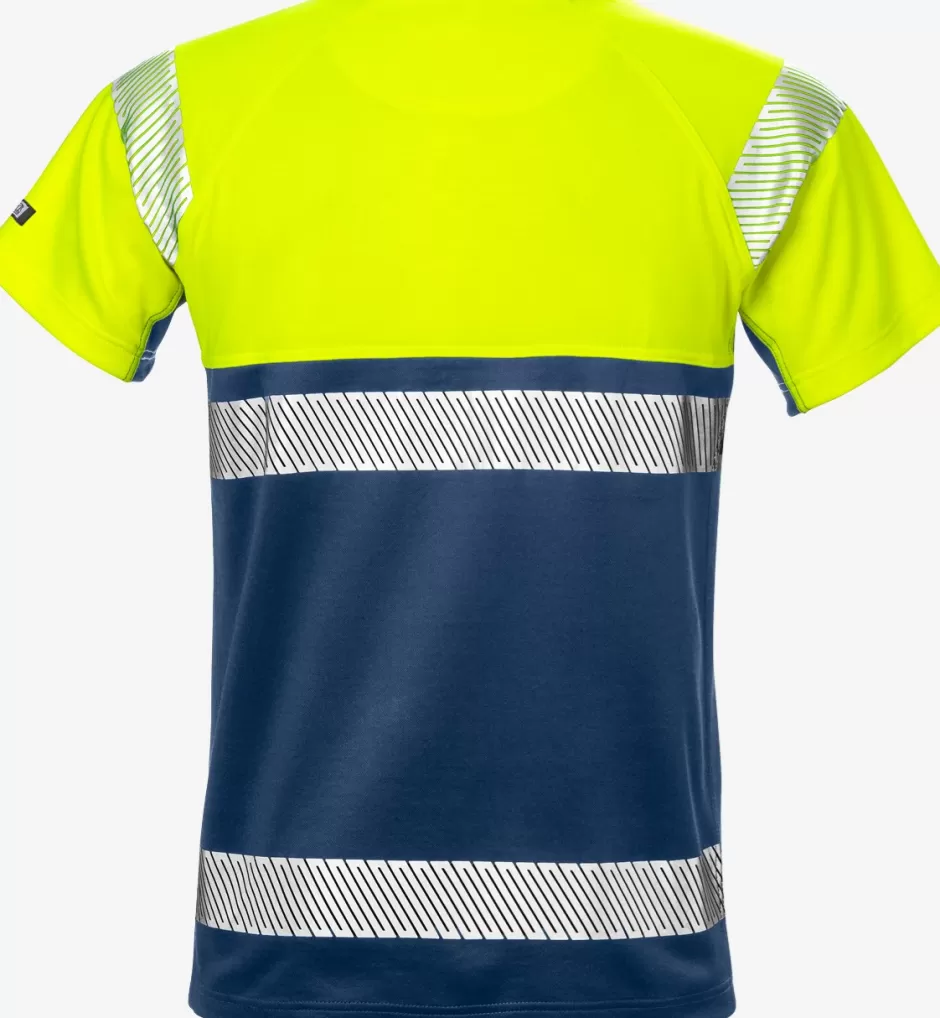 Online Fristads High Vis T-shirt Kl.1 7518 THV Hi-Vis gul/Marine - 171