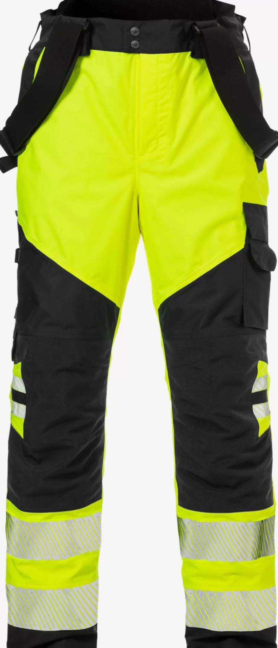 Store Fristads HiVis Airtech® Skalbukser 2515 Kl 2 Hi-Vis Gul/Sort - 196