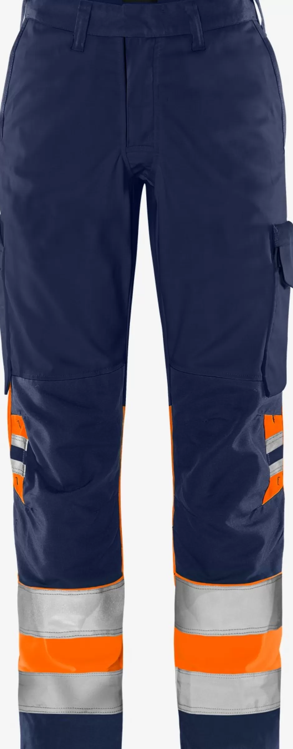 Best Sale Fristads HiVis Green Bukser Dame Kl.1 2652 GPLU Hi-Vis Orange/Marine - 271