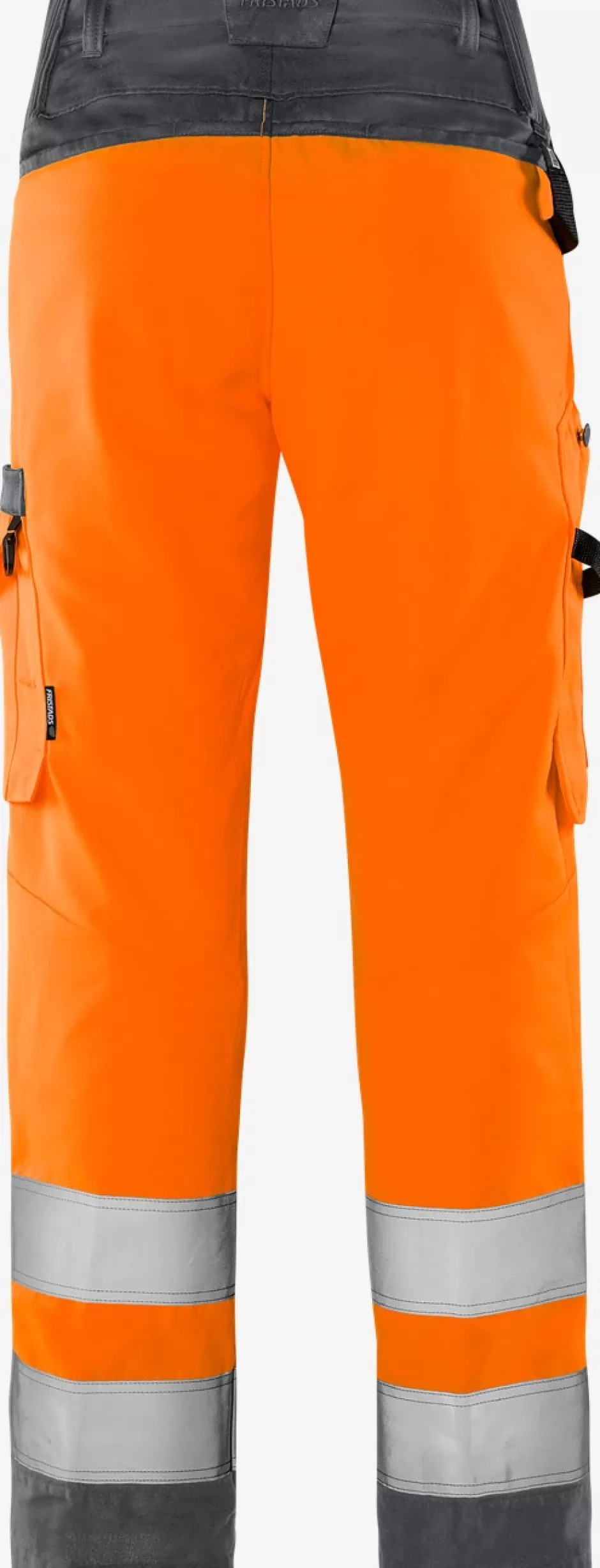 Hot Fristads HiVis Green Bukser Dame Kl.2 2642 GPLU HiVis Orange/Grå - 286