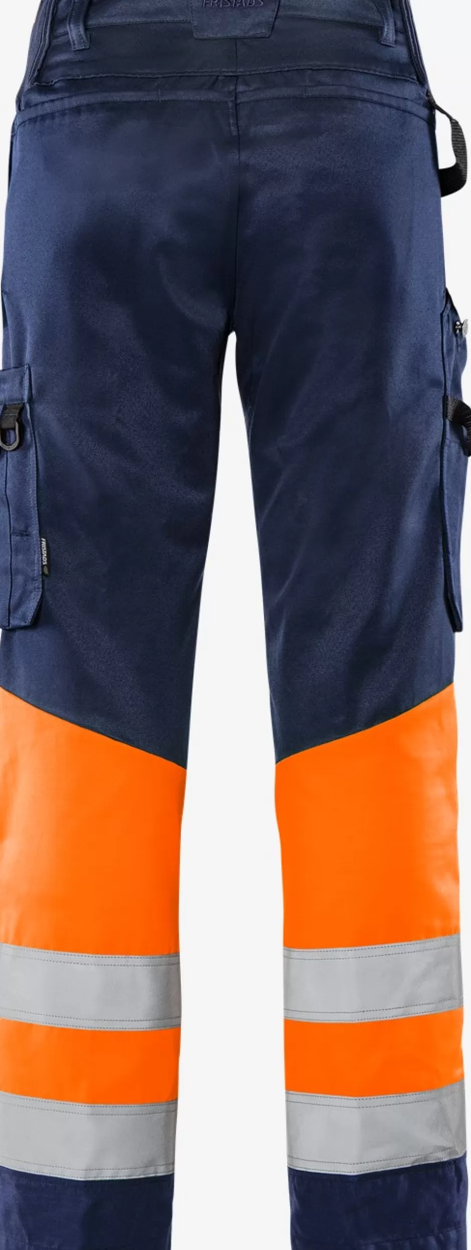 Outlet Fristads HiVis Green Bukser Kl.1. 2649 GPLU Hi-Vis Orange/Marine - 271