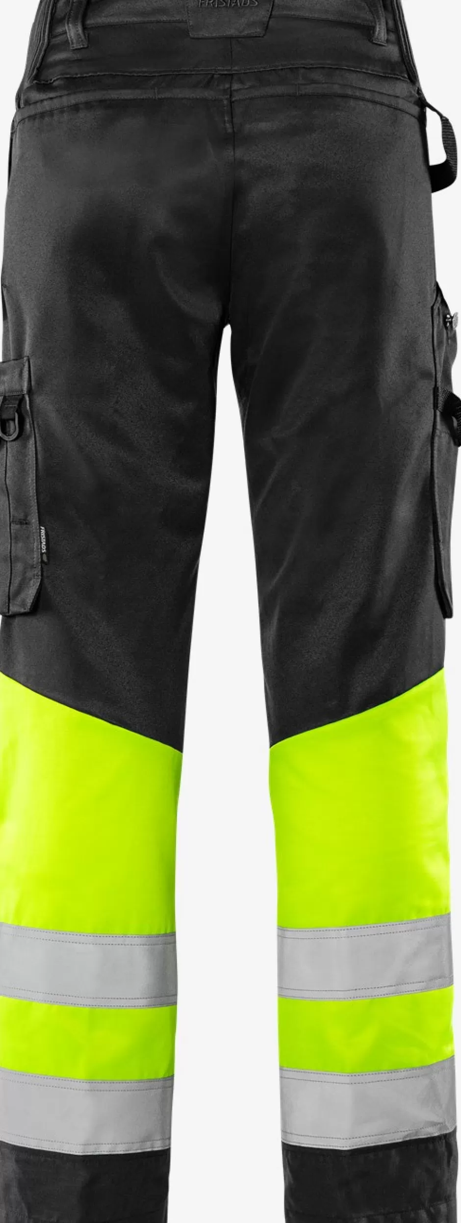 Cheap Fristads HiVis Green Bukser Kl.1. 2649 GPLU Hi-Vis Gul/Sort - 196