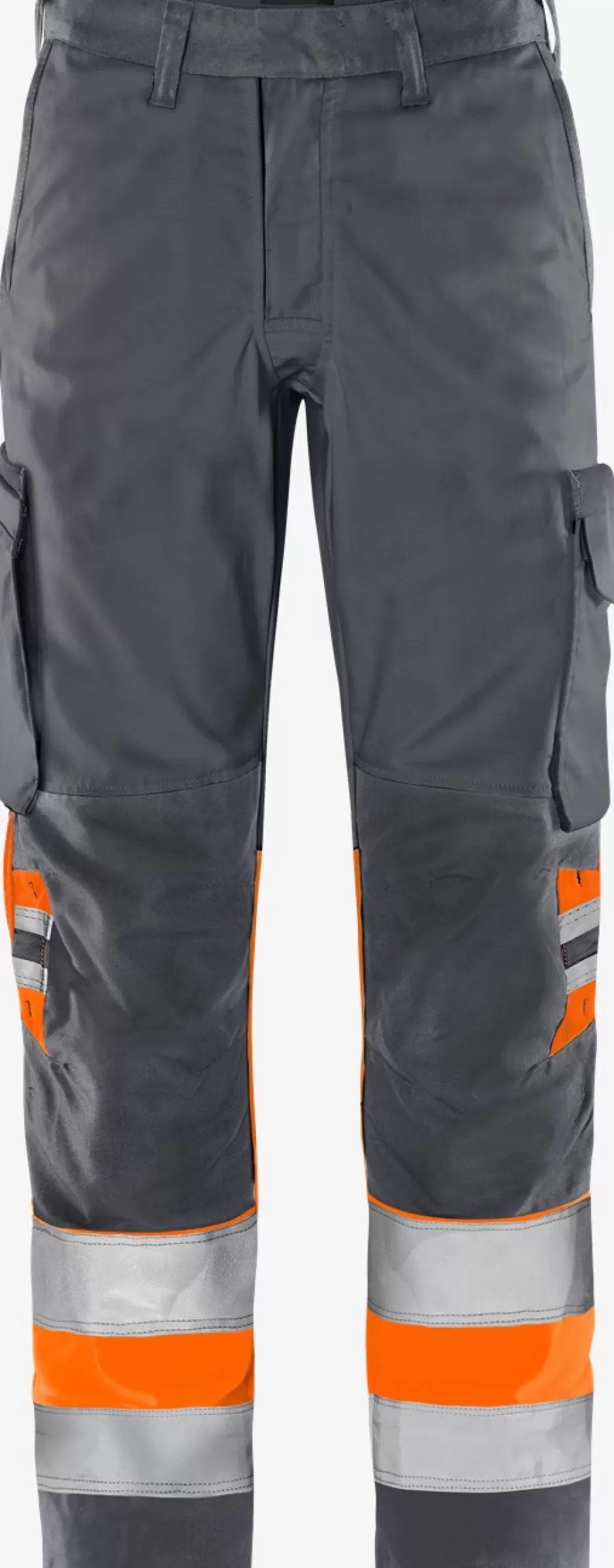 Best Sale Fristads HiVis Green Bukser Kl.1 2668 GPLU HiVis Orange/Grå - 286