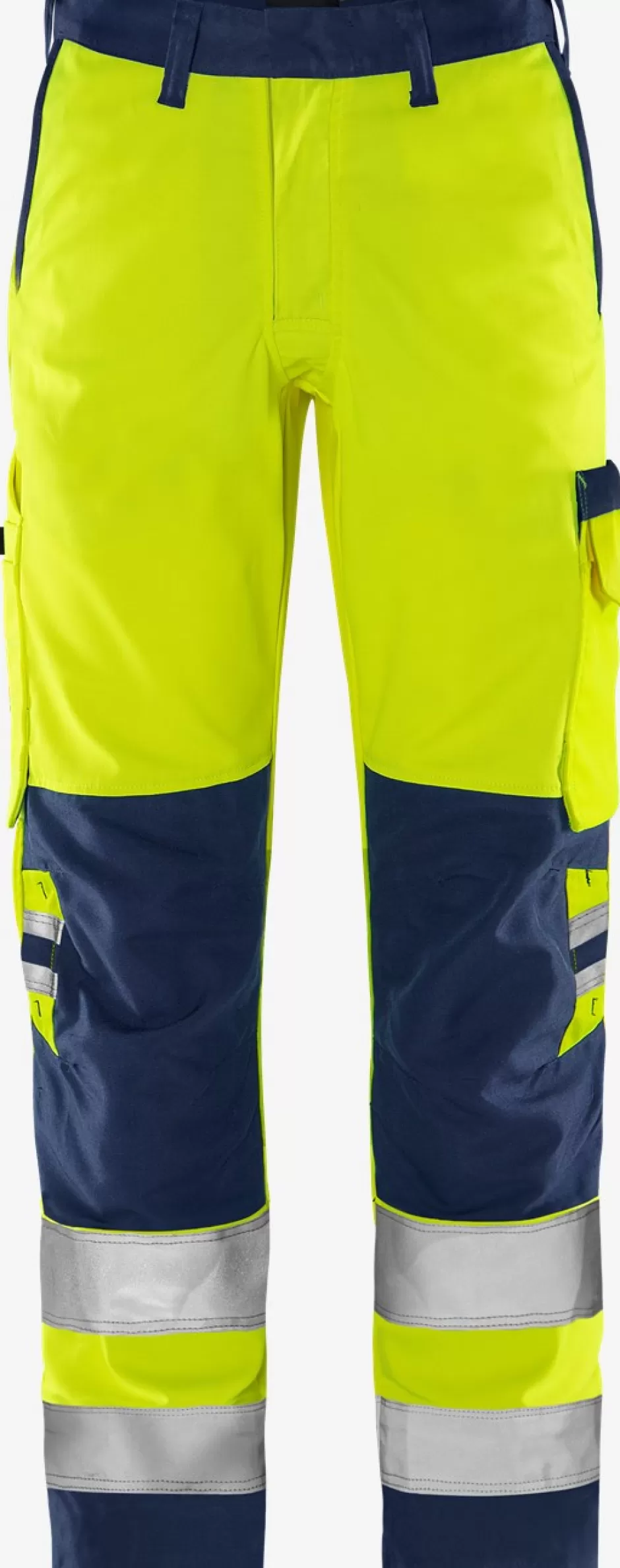 Online Fristads HiVis Green Bukser Kl.2 2651 GPLU Hi-Vis gul/Marine - 171