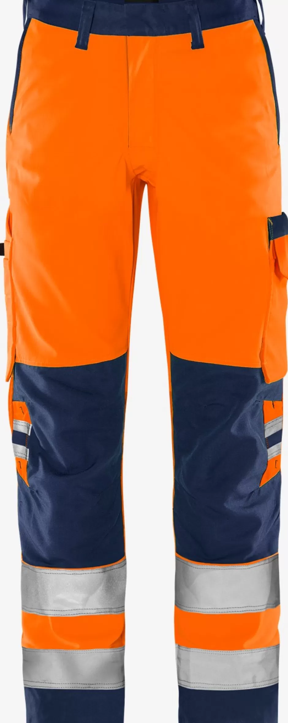 Best Fristads HiVis Green Bukser Kl.2 2651 GPLU Hi-Vis Orange/Marine - 271