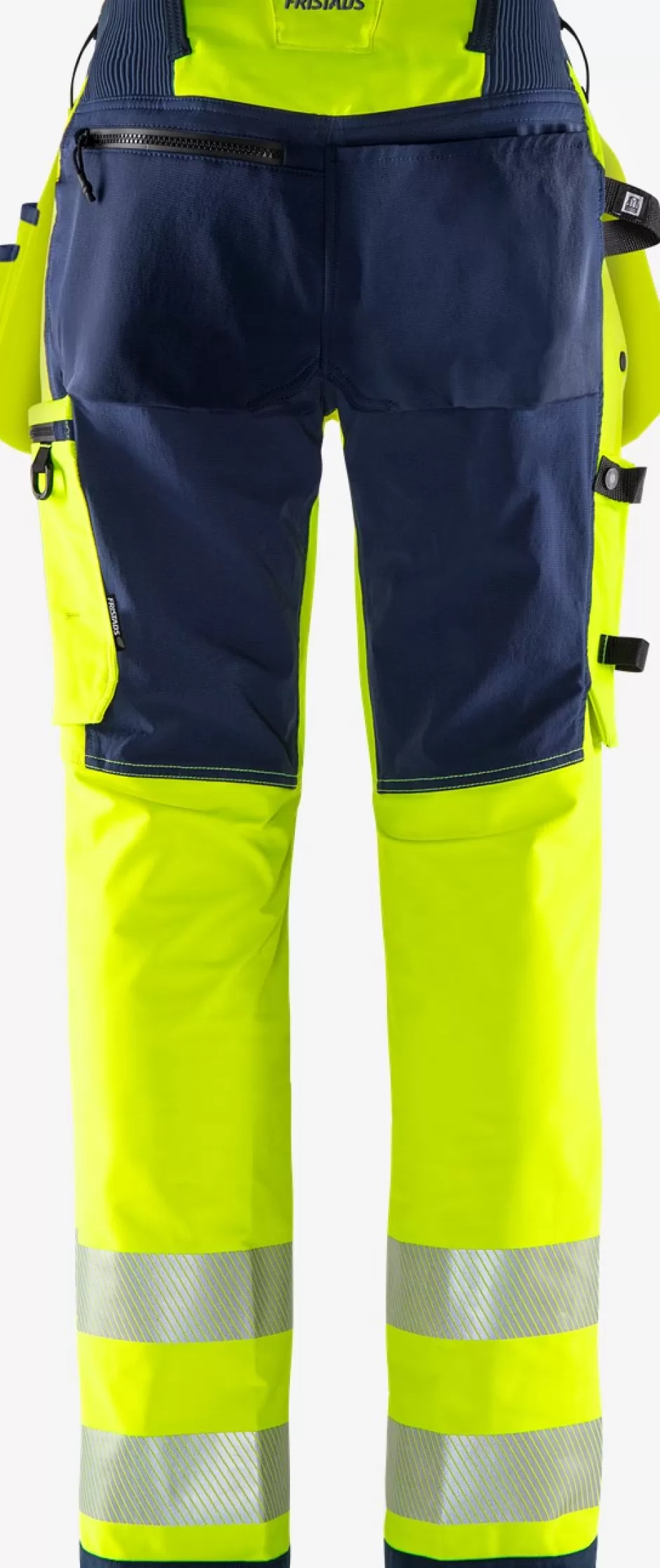 Cheap Fristads HiVis Green Håndværker Stretchbuks Dame Klasse 2 2664 GSTP Hi-Vis gul/Marine - 171