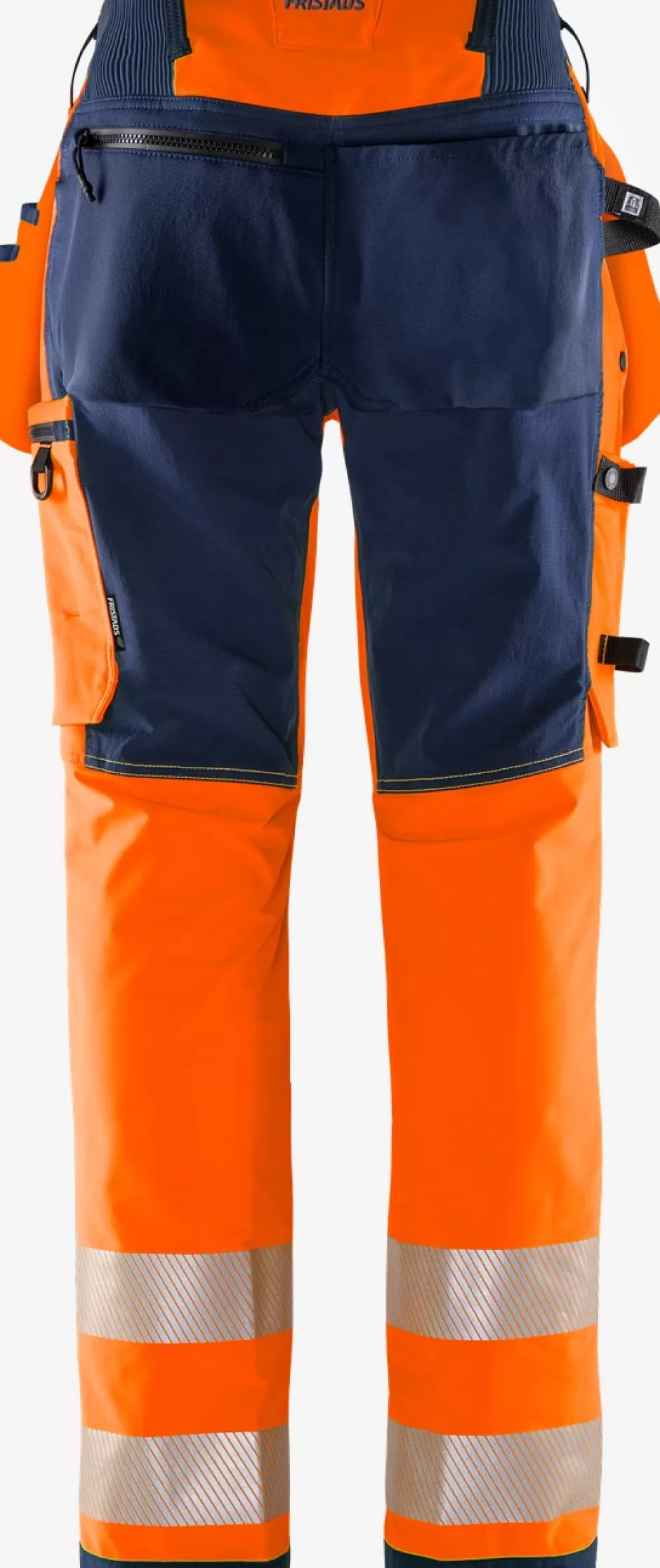 Online Fristads HiVis Green Håndværker Stretchbuks Dame Klasse 2 2664 GSTP Hi-Vis Orange/Marine - 271