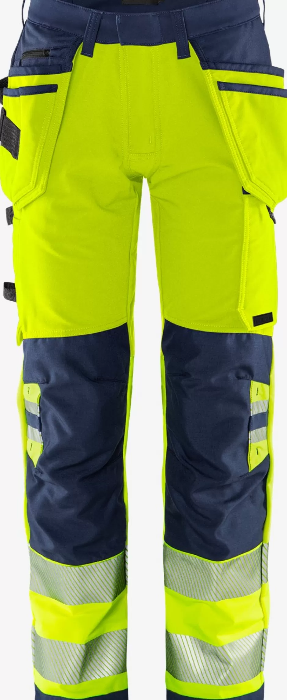 Flash Sale Fristads HiVis Green Håndværker Stretchbuks Klasse 2 2644 GSTP Hi-Vis gul/Marine - 171