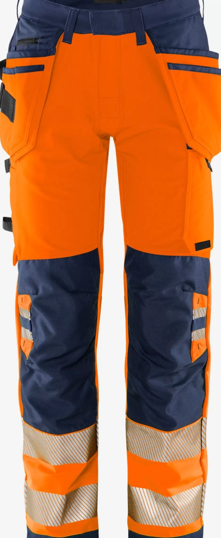 New Fristads HiVis Green Håndværker Stretchbuks Klasse 2 2644 GSTP Hi-Vis Orange/Marine - 271