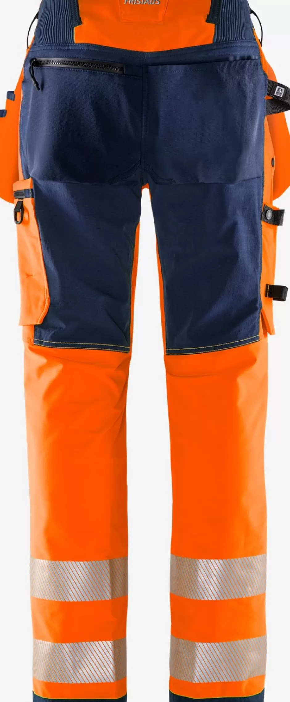 New Fristads HiVis Green Håndværker Stretchbuks Klasse 2 2644 GSTP Hi-Vis Orange/Marine - 271