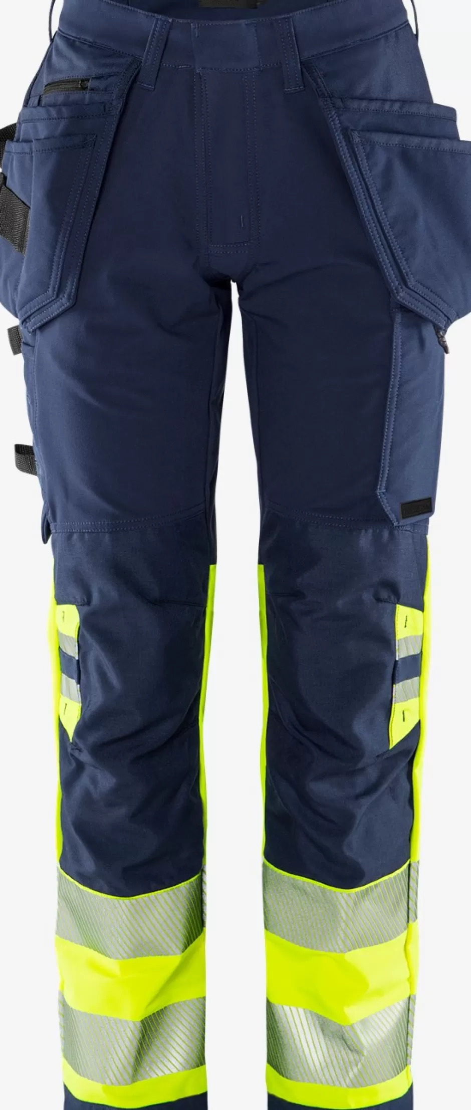 Best Fristads HiVis Green Håndværker Stretchbukser Klasse 1 Dame 2663 GSTP Hi-Vis gul/Marine - 171