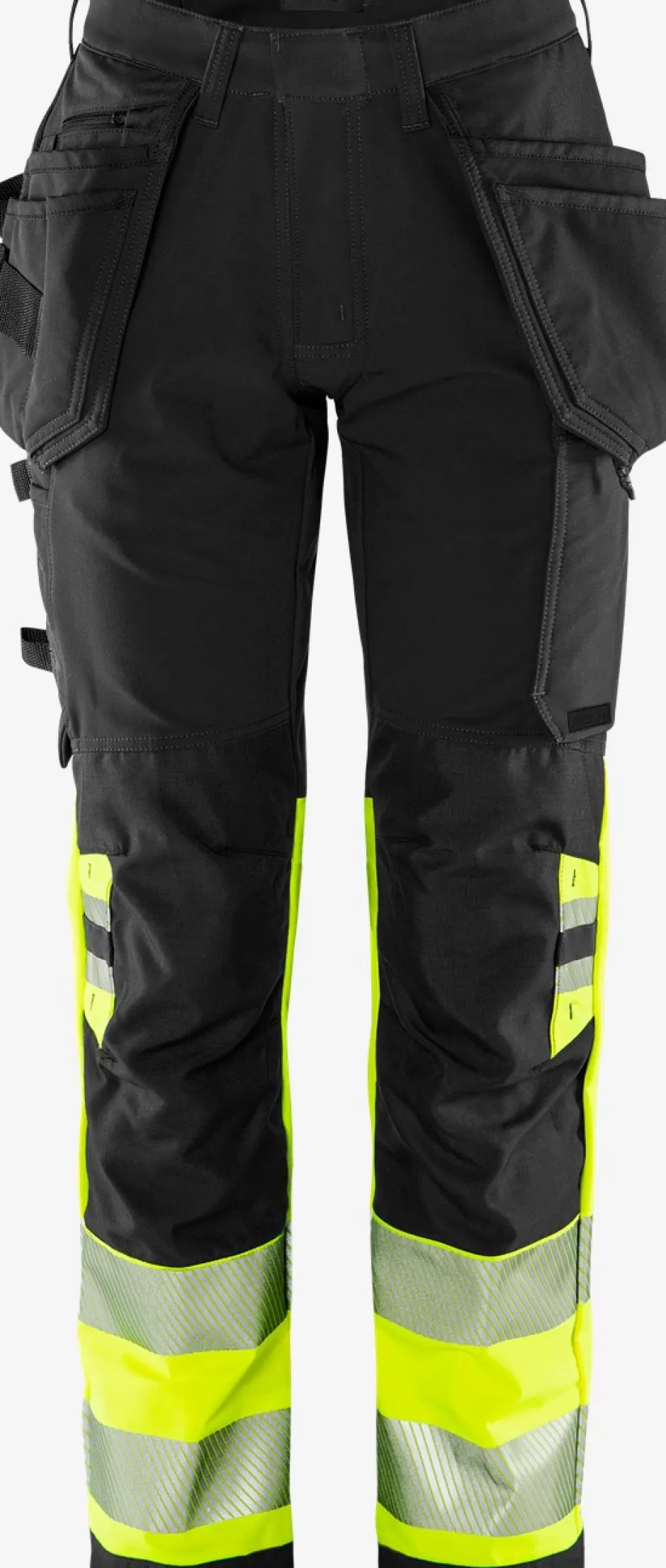 Online Fristads HiVis Green Håndværker Stretchbukser Klasse 1 Dame 2663 GSTP Hi-Vis Gul/Sort - 196