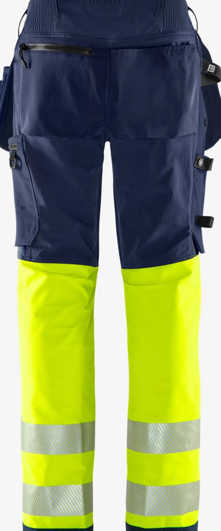 Best Fristads HiVis Green Håndværker Stretchbukser Klasse 1 Dame 2663 GSTP Hi-Vis gul/Marine - 171