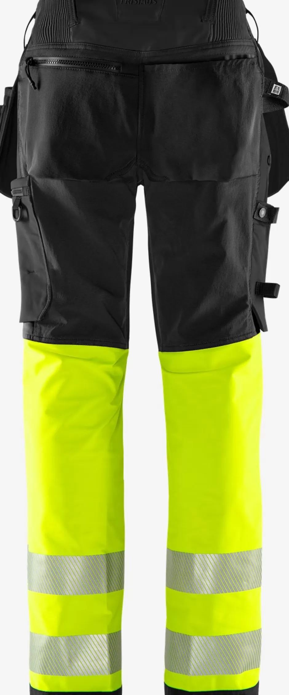 Online Fristads HiVis Green Håndværker Stretchbukser Klasse 1 Dame 2663 GSTP Hi-Vis Gul/Sort - 196