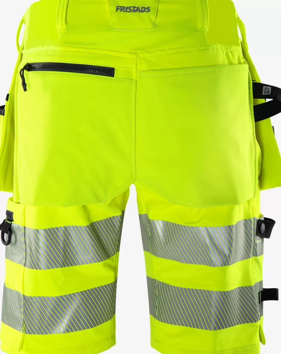 Fashion Fristads HiVis Green Håndværker Stretchshorts Klasse 2 2646 GSTP Hi-Vis Gul/Sort - 196