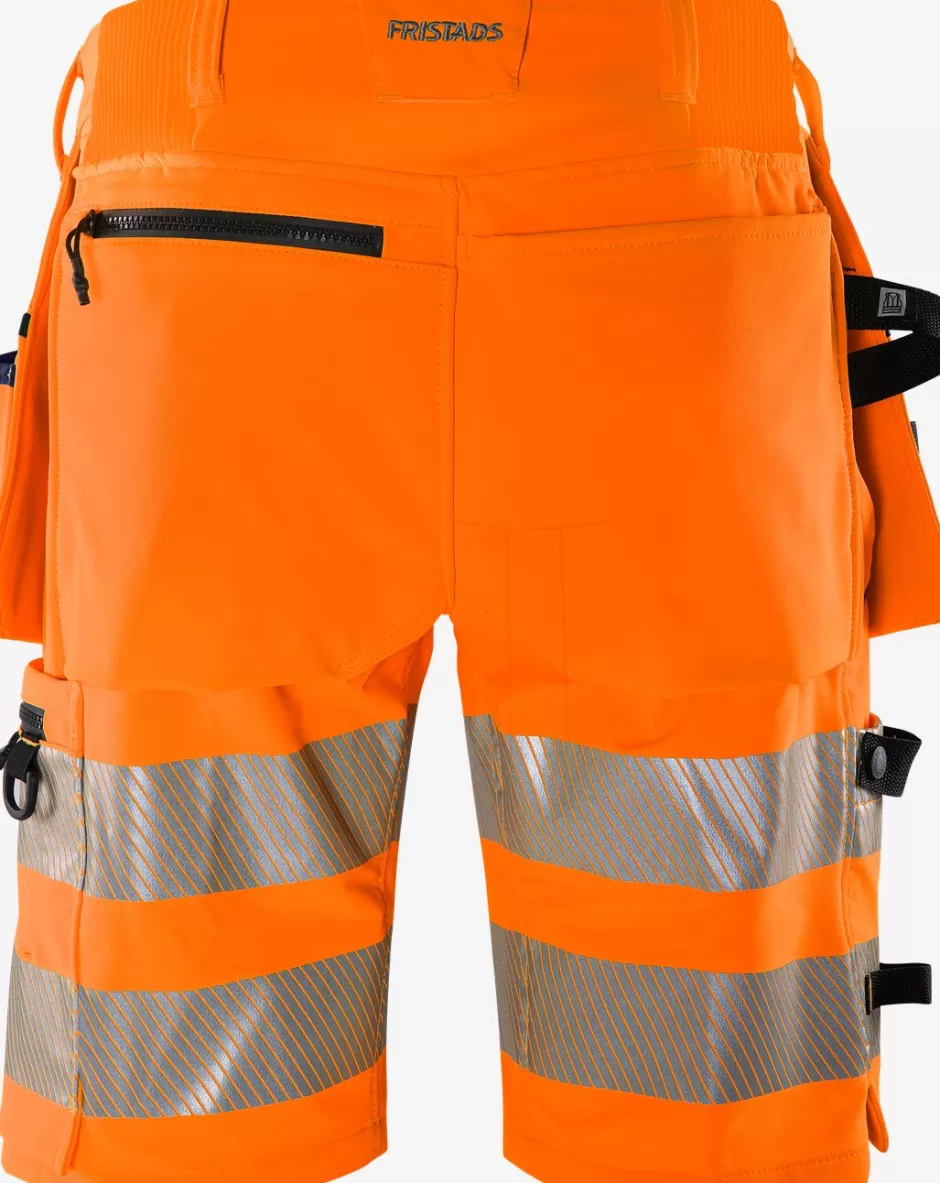 Best Sale Fristads HiVis Green Håndværker Stretchshorts Klasse 2 2646 GSTP Hi-Vis Orange/Marine - 271