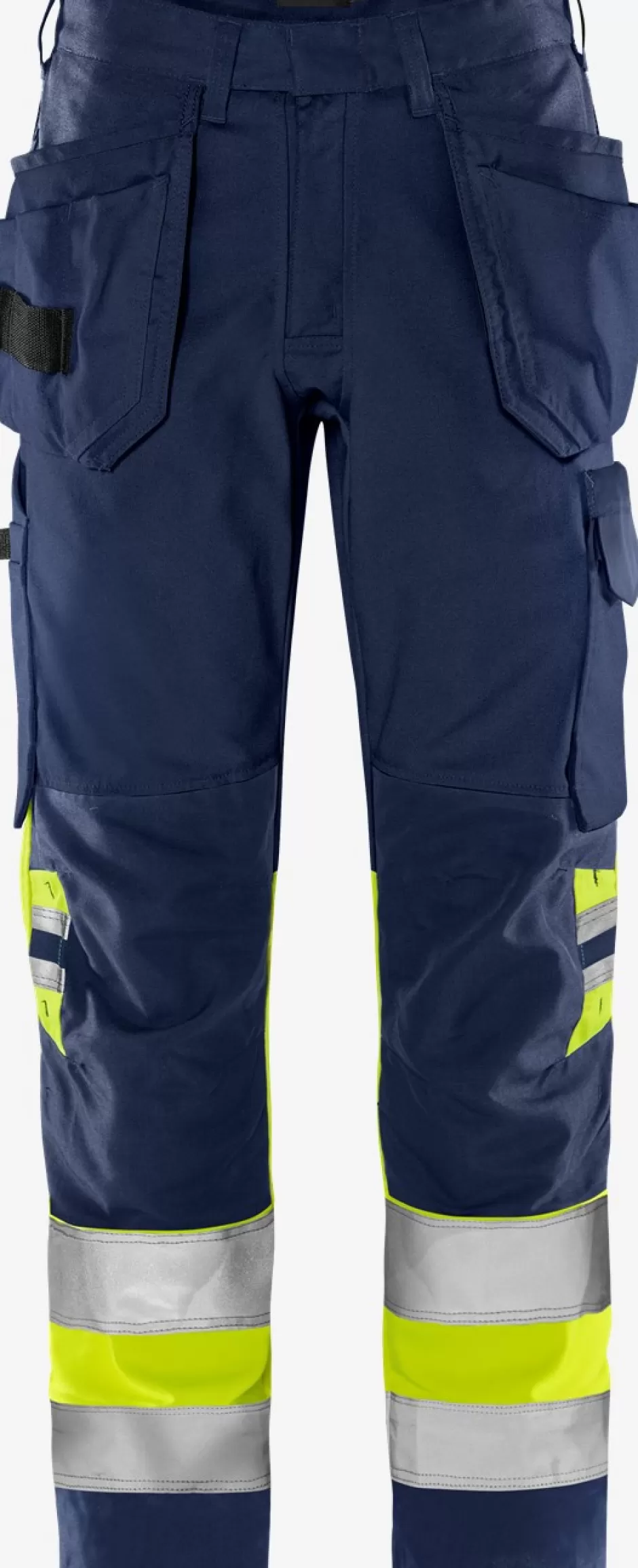 Sale Fristads HiVis Green Håndværkerbuks Kl.1 2640 GPLU Hi-Vis gul/Marine - 171