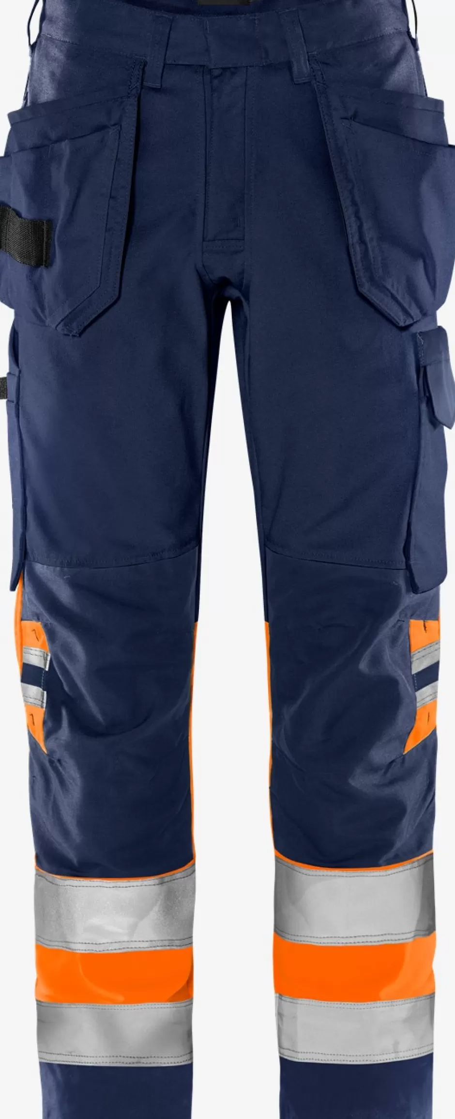 Outlet Fristads HiVis Green Håndværkerbuks Kl.1 2640 GPLU Hi-Vis Orange/Marine - 271