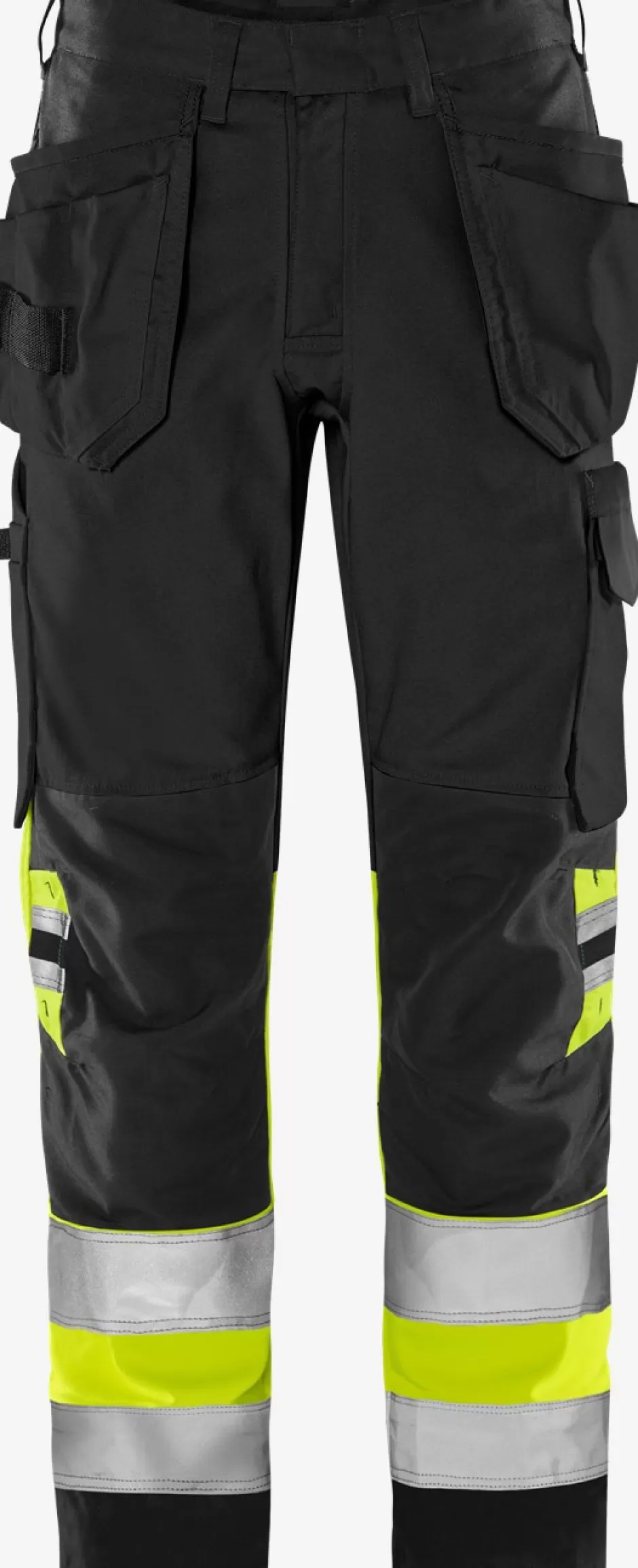 Fashion Fristads HiVis Green Håndværkerbuks Kl.1 2640 GPLU Hi-Vis Gul/Sort - 196