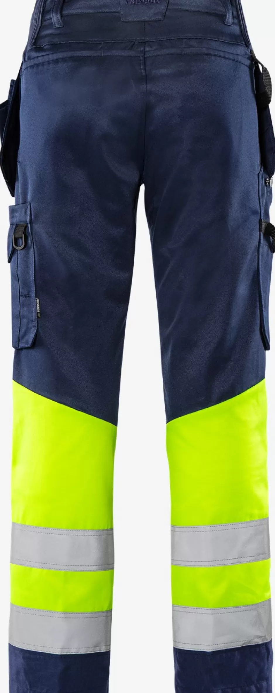 Sale Fristads HiVis Green Håndværkerbuks Kl.1 2640 GPLU Hi-Vis gul/Marine - 171