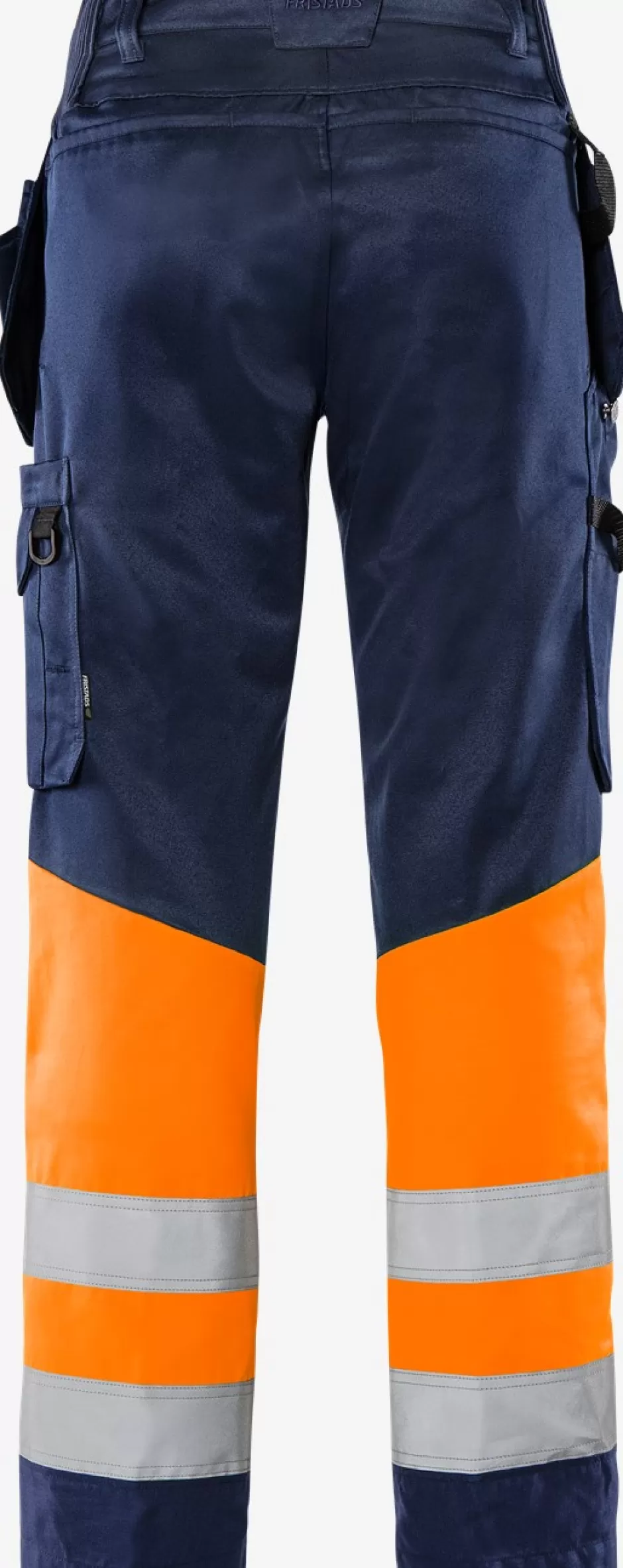 Outlet Fristads HiVis Green Håndværkerbuks Kl.1 2640 GPLU Hi-Vis Orange/Marine - 271