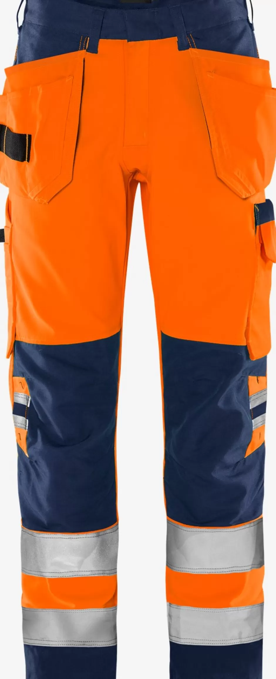 Shop Fristads HiVis Green Håndværkerbuks Kl.2 2641 GPLU Hi-Vis Orange/Marine - 271