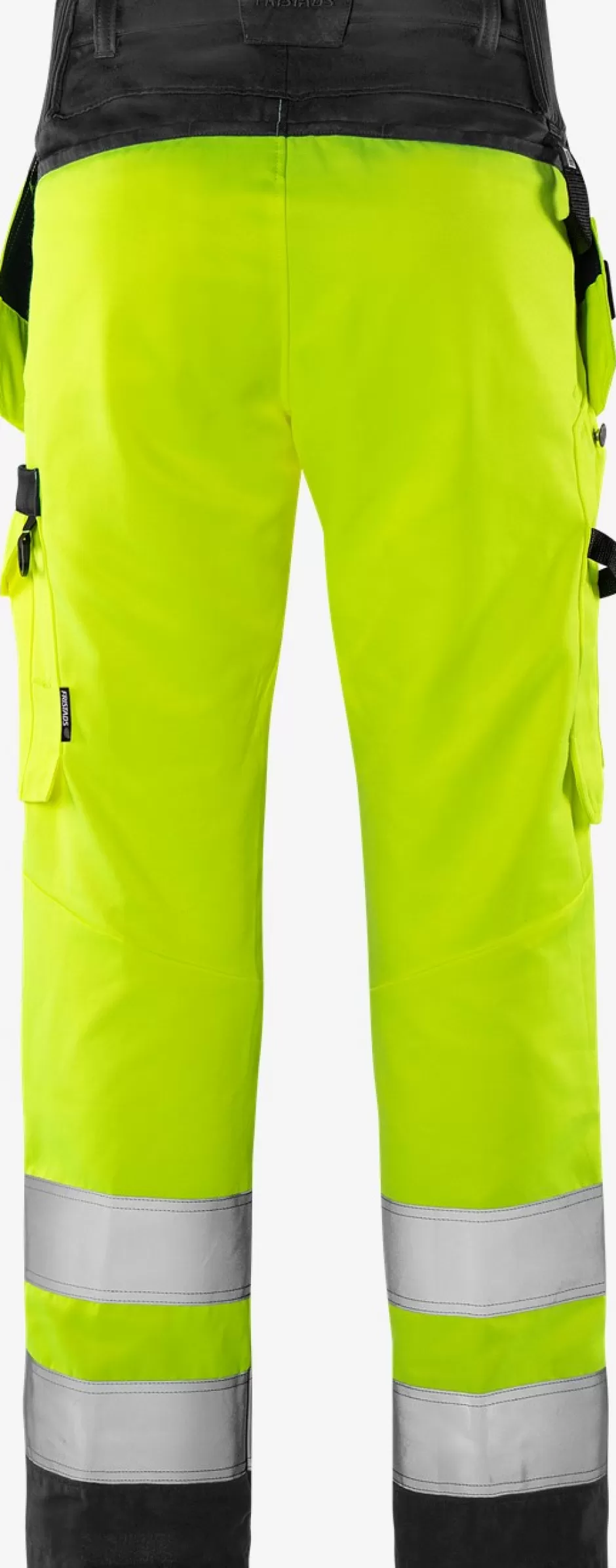 Sale Fristads HiVis Green Håndværkerbuks Kl.2 2641 GPLU Hi-Vis Gul/Sort - 196