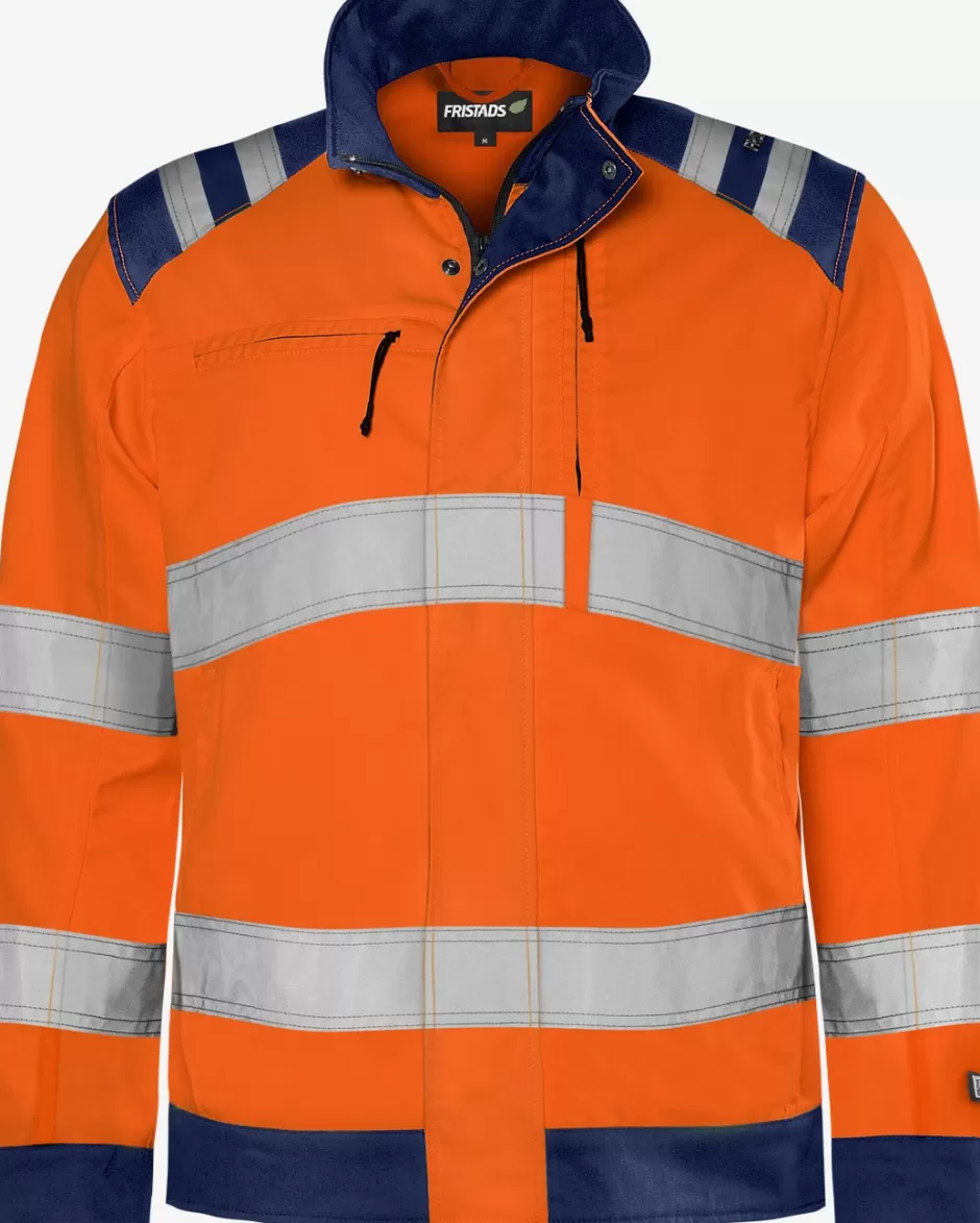 Hot Fristads HiVis Green Jakke Kl.3 4067 GPLU Hi-Vis Orange/Marine - 271