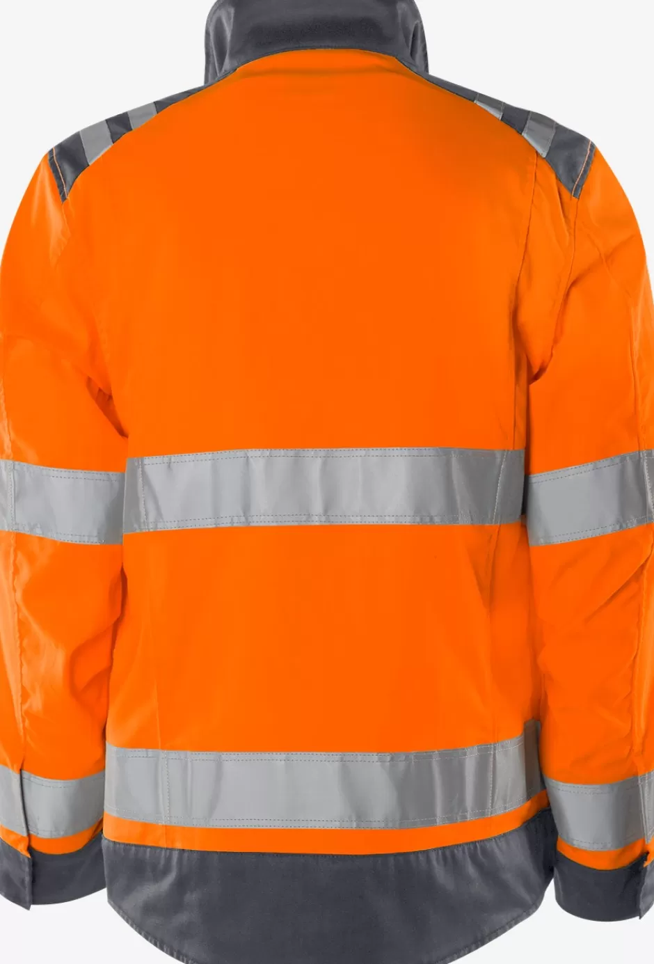 New Fristads HiVis Green Jakke Kl.3 4067 GPLU HiVis Orange/Grå - 286