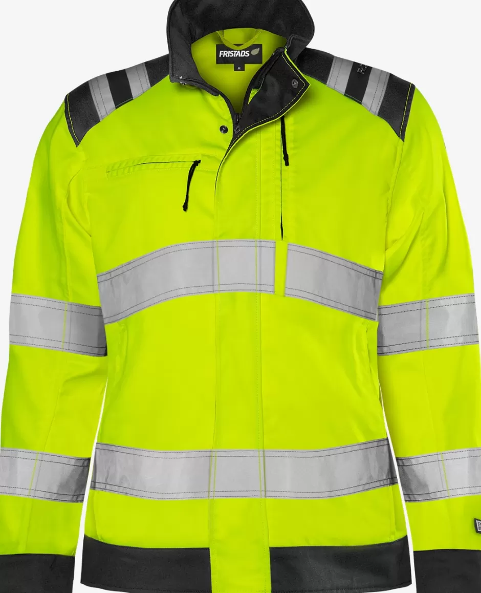 Fashion Fristads HiVis Green Jakke Kl.3 Dame 4067 GPLU Hi-Vis Gul/Sort - 196