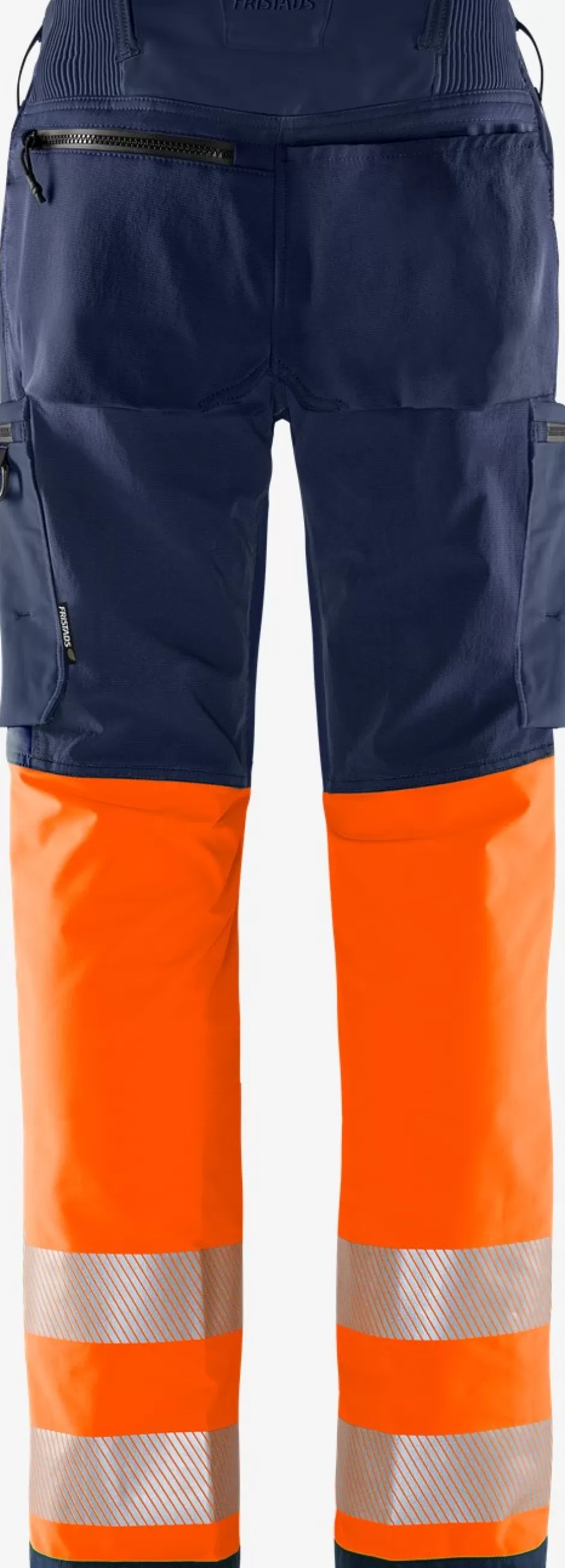 Clearance Fristads HiVis Green Stretchbuks Klasse 1 2647 GSTP Hi-Vis Orange/Marine - 271