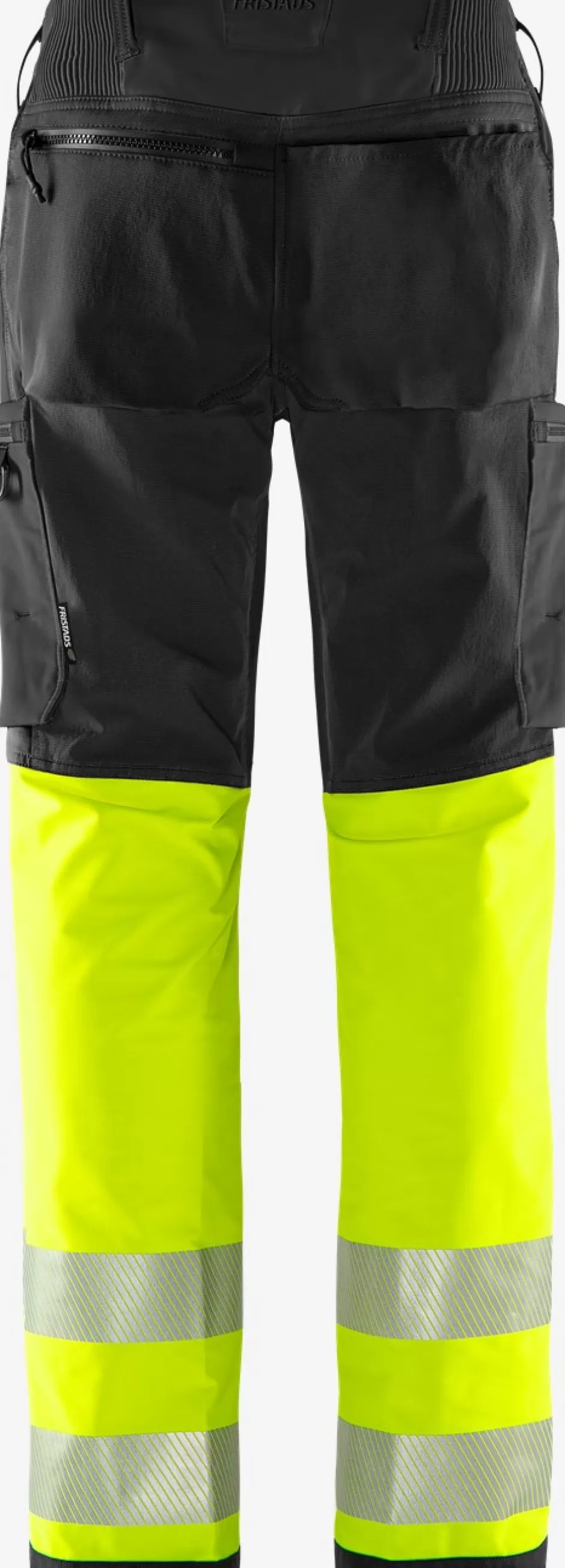 Fashion Fristads HiVis Green Stretchbuks Klasse 1 2647 GSTP Hi-Vis Gul/Sort - 196