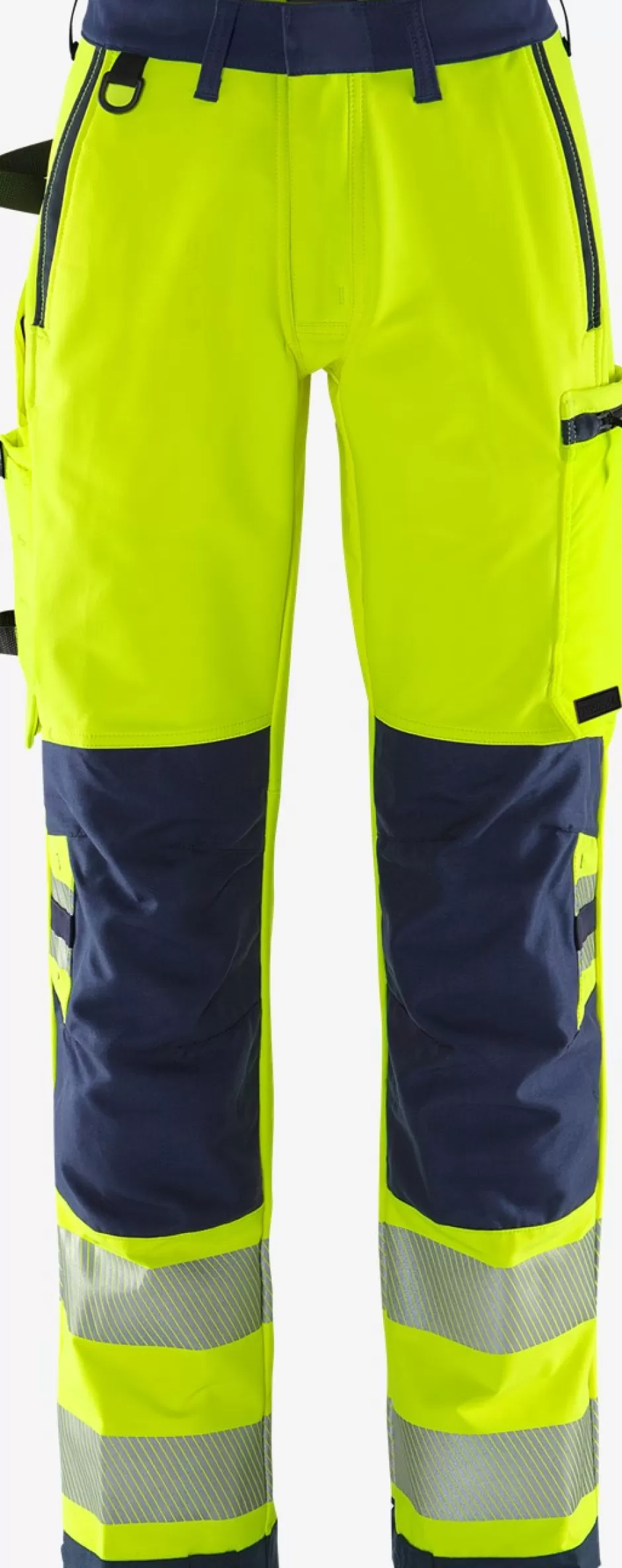 Shop Fristads HiVis Green Stretchbukser Dame Klasse 2 2665 GSTP Hi-Vis gul/Marine - 171