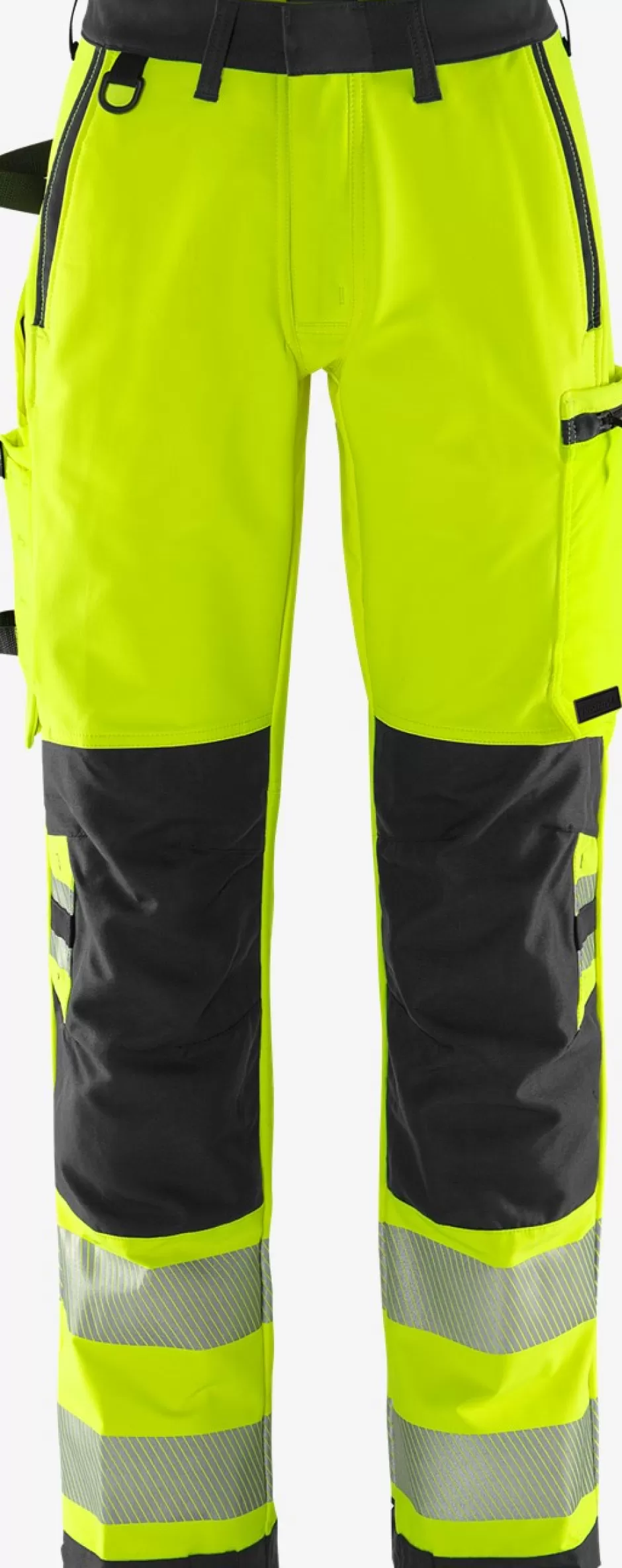 Best Sale Fristads HiVis Green Stretchbukser Dame Klasse 2 2665 GSTP Hi-Vis Gul/Sort - 196