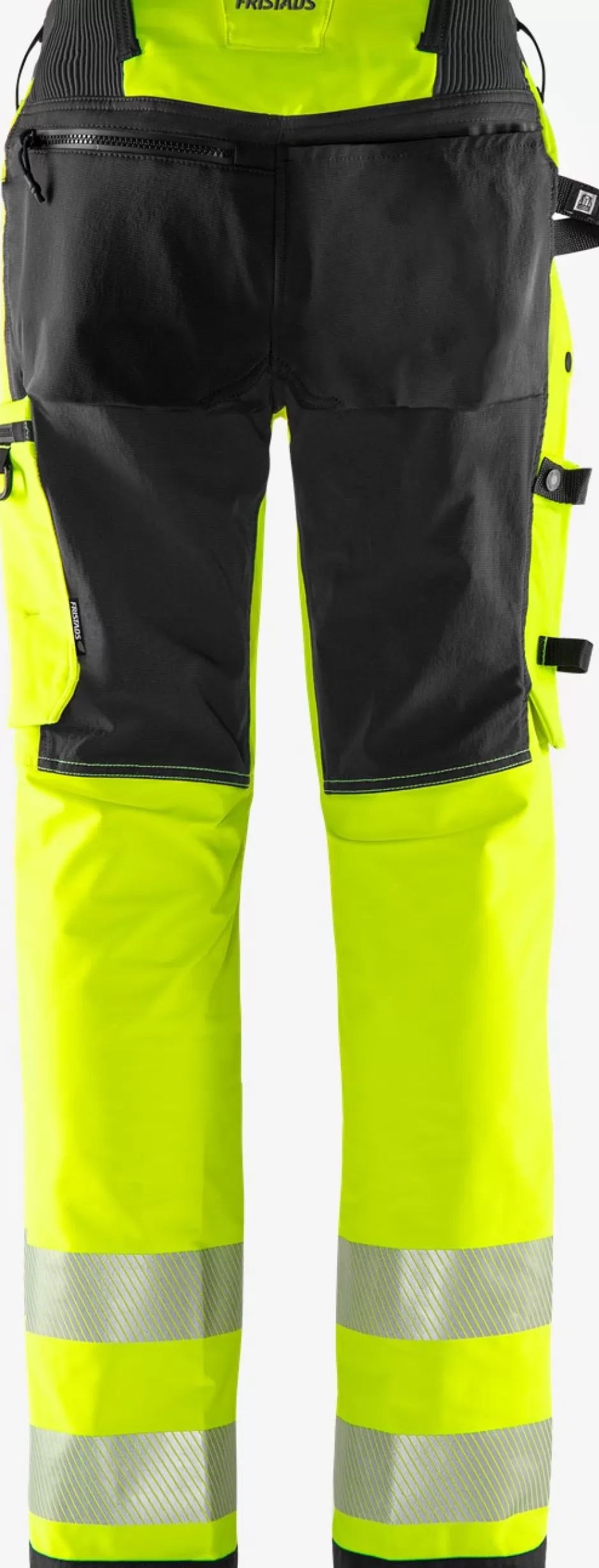 Best Sale Fristads HiVis Green Stretchbukser Dame Klasse 2 2665 GSTP Hi-Vis Gul/Sort - 196