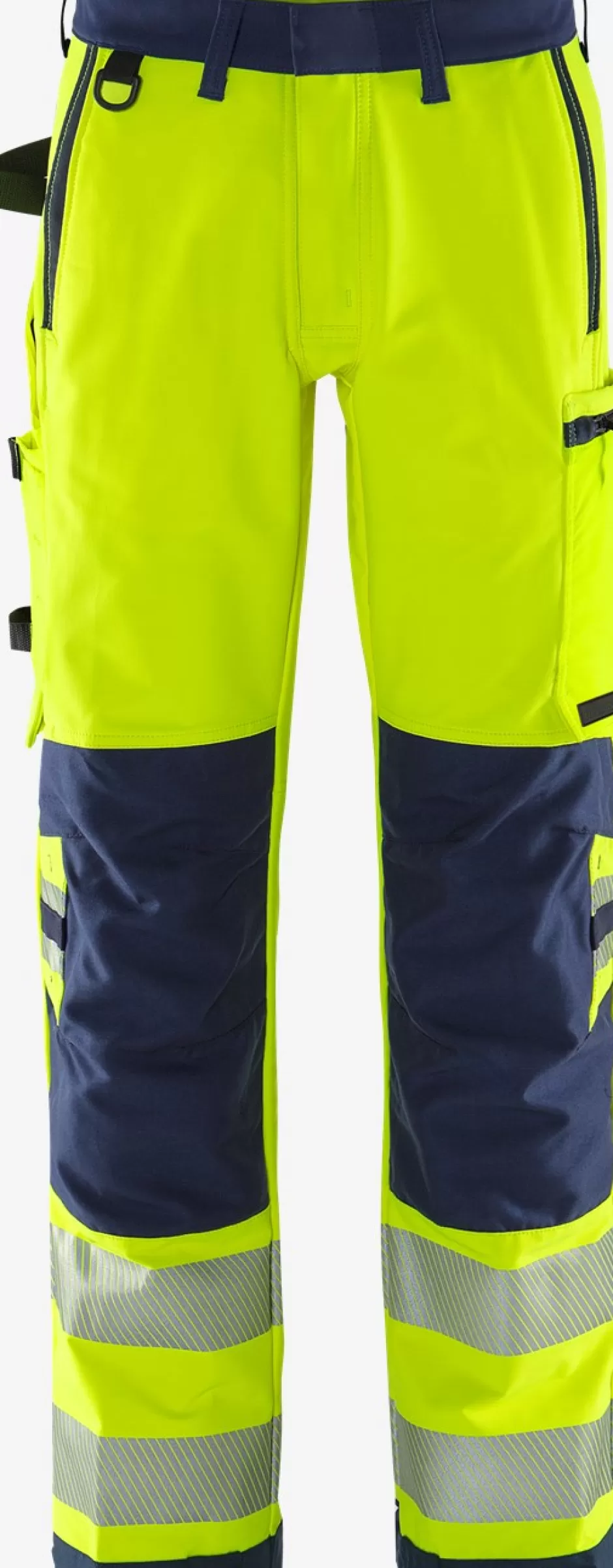 Fashion Fristads HiVis Green Stretchbukser Klasse 2 2645 GSTP Hi-Vis gul/Marine - 171