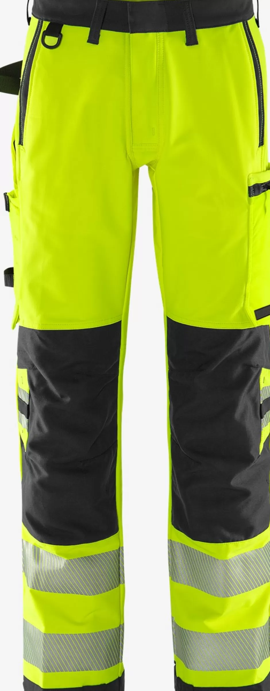 New Fristads HiVis Green Stretchbukser Klasse 2 2645 GSTP Hi-Vis Gul/Sort - 196