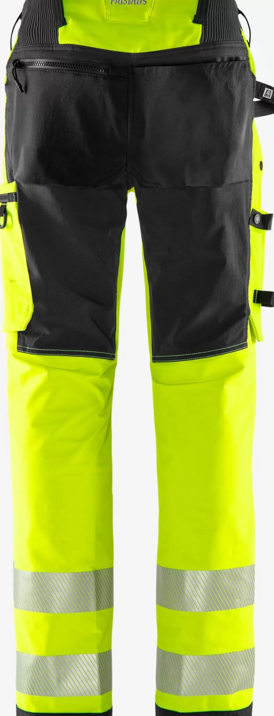 New Fristads HiVis Green Stretchbukser Klasse 2 2645 GSTP Hi-Vis Gul/Sort - 196