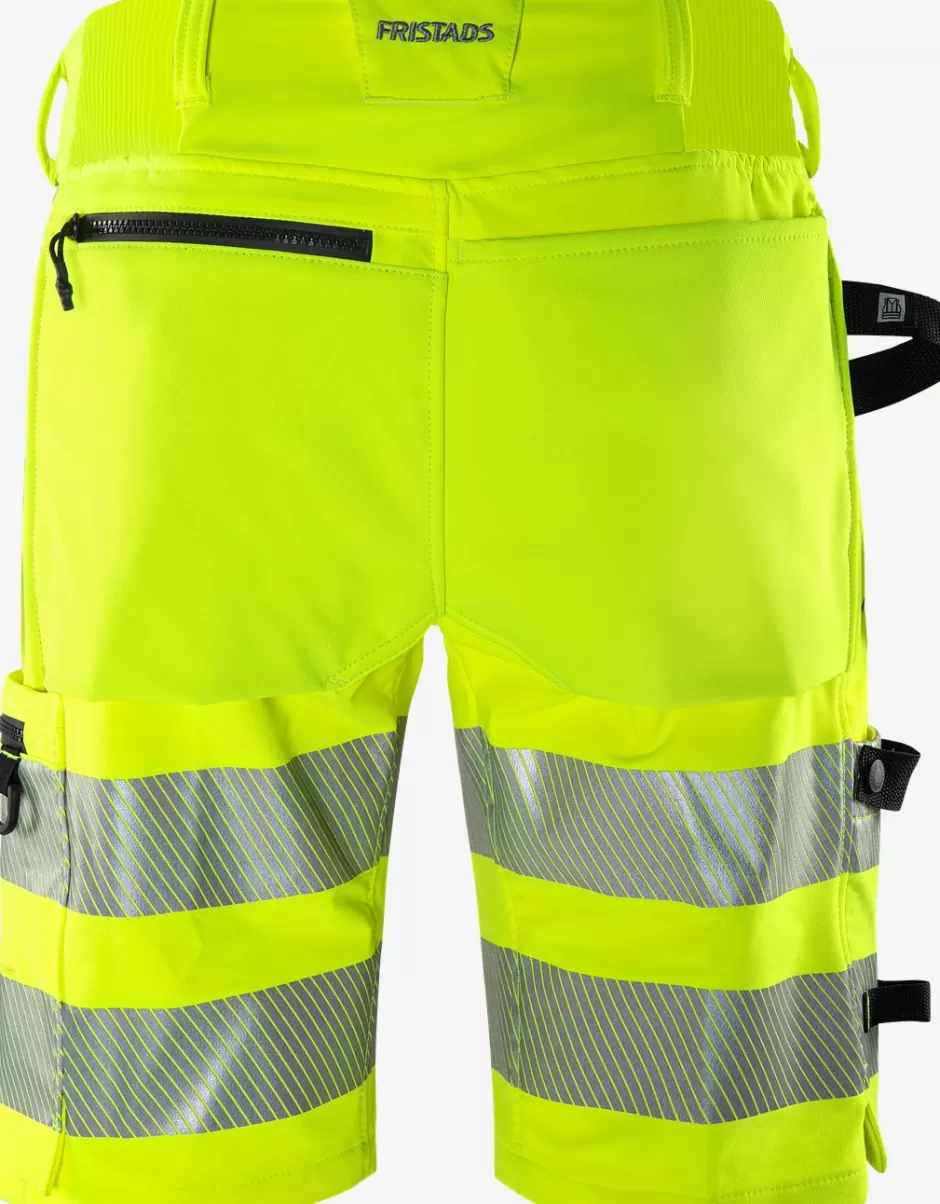 Clearance Fristads HiVis Green Stretchshorts Klasse 2 2648 GSTP Hi-Vis gul - 130